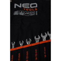 Двухсторонние ключи с открытым зевом NEO Tools 6-32 мм, 12 шт. 09-852