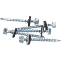 Кровельный саморез Качественный крепеж 4,8х51 цинк 200 шт 1000173 КЧ