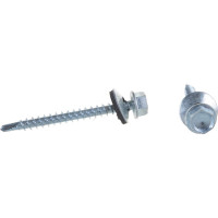 Кровельный саморез Качественный крепеж 4,8х51 цинк 200 шт 1000173 КЧ