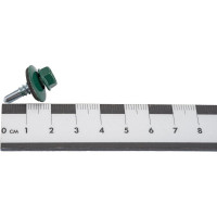 Кровельный саморез Качественный крепеж зеленый мох 5,5х19 350 шт 1000111 КЧ