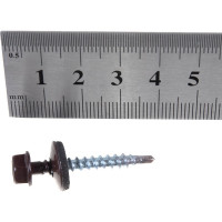 Кровельный саморез Качественный крепеж коричневый 4,8х35 230 шт 1000117 КЧ