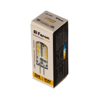 Светодиодная лампа FERON 3W 12V G4 2700K, LB-422 25531