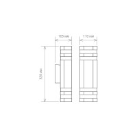 Садово-парковый светильник Elektrostandard 1443 TECHNO черный a032626