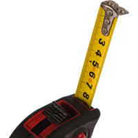 Рулетка Top Tools стальная лента с магнитом кнопкой паузы 5 м x 19 мм 27C124