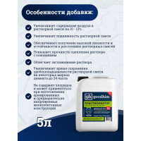 Пластификатор для кладочных растворов Goodhim InterPlast AT R летний - 5л 61699