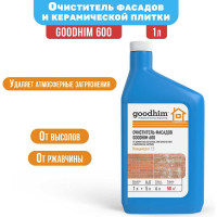 ОЧИСТИТЕЛЬ ФАСАДОВ Goodhim для удаления цемента, высолов и ржавчины - 1л Концентрат 1:5 12738