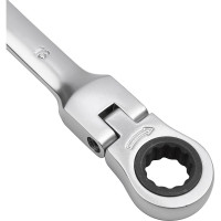 Комбинированный ключ трещоточный с шарниром 13мм AV Steel  AV-315213