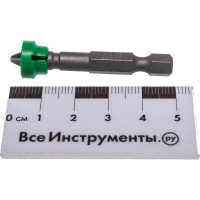 Бита с магнитной насадкой (PH2; 50 мм; блистер) для шуруповерта GRAFF GBPH0250M / 370250