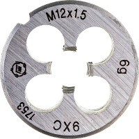 Плашка ООО "ТМТ ГРУПП" М12х1.5 9ХС 57893