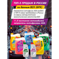Антифриз желтый, G12++, 5 кг, -65С+132С, 043Z, готовый к применению AGA AGA043Z