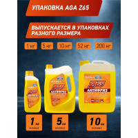 Антифриз желтый, G12++, 5 кг, -65С+132С, 043Z, готовый к применению AGA AGA043Z