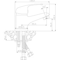 Смеситель для раковины Rossinka Y35-11