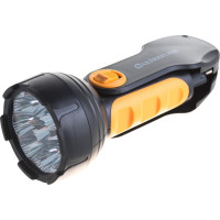 Фонарь Ultraflash LED3816 (аккум 220В, черный/желтый, 9 LED, SLA, пласт, склад. вилка коробка) 10794
