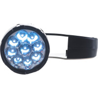 Фонарь Ultraflash LED3816 (аккум 220В, черный/желтый, 9 LED, SLA, пласт, склад. вилка коробка) 10794