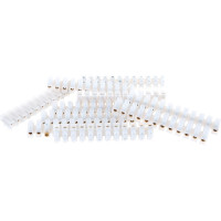 Клеммная винтовая колодка STEKKER LD225-3A линейка 12 штук, полиамид, 10 штук 32381