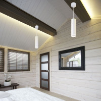 Стационарный светодиодный светильник Elektrostandard DLR023 12W 4200K белый матовый a037525