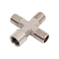 Переходник 1259/2 крест 1/4"MMMF PATRIOT 830900015