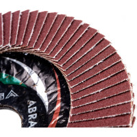 Круг лепестковый торцевой плоский КЛТ1 (115х22 мм; А120; 14А 12/Р120) Луга 4603347275603