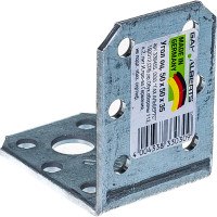 Перфорированный уголок ALBERTS оцинкованный 50х50х35х2,5мм, 336455