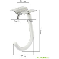 Крепление для велосипеда 50х90х115х60 мм ALBERTS 801991