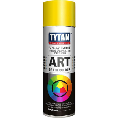 Аэрозольная краска Tytan PROFESSIONAL ART OF THE COLOUR RAL1018, желтая 400мл 93601 54030
