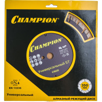 Диск алмазный универсальный 350х25,4х14 мм CHAMPION ST Fast Gripper C1620