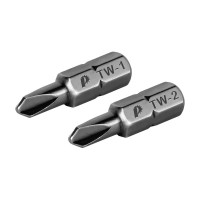Бита отверточная Профи Tri Wing (2 шт; TW1; TW2; 25 мм) ПРАКТИКА 918-689