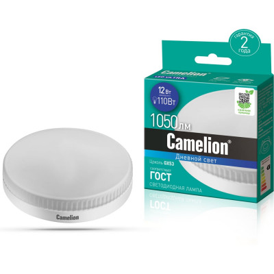 Светодиодная лампа Camelion LED12-GX53/865/GX53 12Вт 220В 13615