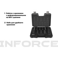 Набор торцевых ударных удлиненных головок Inforce (1/2"; 10-24 мм) 11-01-263