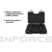 Набор торцевых ударных удлиненных головок Inforce (1/2"; 10-32 мм) 11-01-264