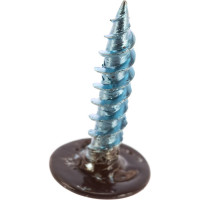 Саморез качественный крепеж прессшайба 4.2х19 мм, коричневая RAL 8017, острая, 250 шт 0300219 КЧ