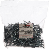 Сантехнический шуруп ГОСКРЕП 6х60 160 шт., пакет 3-0011380