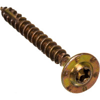 Конструкционный саморез ГОСКРЕП 6,0 x 60 желт., пресс, шайба TX30 12 шт. 14-0016760