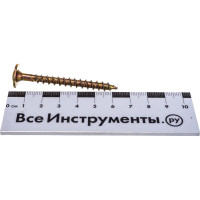 Конструкционный саморез ГОСКРЕП 6,0 x 60 желт., пресс, шайба TX30 12 шт. 14-0016760