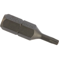 Вставка бита торцевая 1/4", TORX, T8, L=25, с отверстием KING TONY 102508U