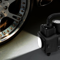 Двухцилиндровый компрессор AUTOVIRAZH 95 л/мин с цифровым манометром и функцией автостоп AV-010999