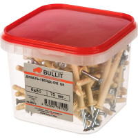 Дюбель-гвоздь Bullit DSI UK потай, 6x80, 70 шт 14-0013670