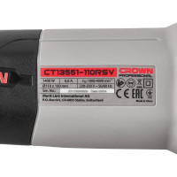 Щеточная шлифовальная машина CROWN CT13551-110RSV