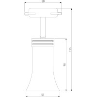 Потолочный светильник Elektrostandard MRL 1001 Vetro Черный GU10 a043142