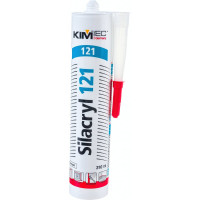 Герметик силикон акрил KIM TEC 121 белый 280мл 11614145