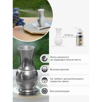 Эмаль зеркальный металлик универсальная быстросохнущая KUDO MIRROR FINISH хром зеркальный KU-1033
