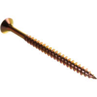 Шуруп для дерева Саморезик 6х80 универсальный потай, желтый цинк, Pz-3 150шт SYZ-6х80-150