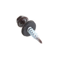 Кровельный саморез Саморезик 4,8х35 RAL8017 коричневый шоколад 250шт SKRAL8017-4,8х38-250 SKRAL8017-4,8х35-250