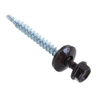 Кровельный саморез Саморезик 4,8х51 RAL8017 коричневый шоколад 150шт SKRAL8017-4,8х51-150