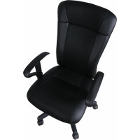 Компьютерное офисное кресло BRABIX Optima MG-370, с подлокотниками, эко кожа, ткань 531580