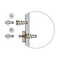 Анкер для гипсокартона ЕВРОПАРТНЕР PBA без шурупа 14х37 800 шт. 76082073