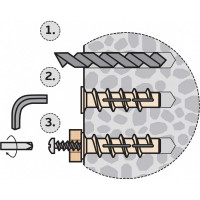 Дюбель для газобетона ЕВРОПАРТНЕР PBT 8, 40 шт. 76091213