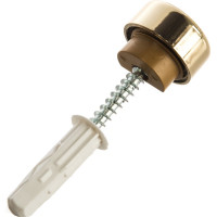 Комплект крепление для зеркала ЕВРОПАРТНЕР золото, гладкое 87652