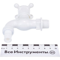 Водоразборный шаровой кран со штуцером MasterProf 1/2", пластик ДС.060141.ИМ