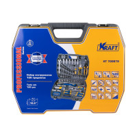Набор инструмента 1/2 Dr и 1/4 Dr 120 предметов KRAFT KT 700679